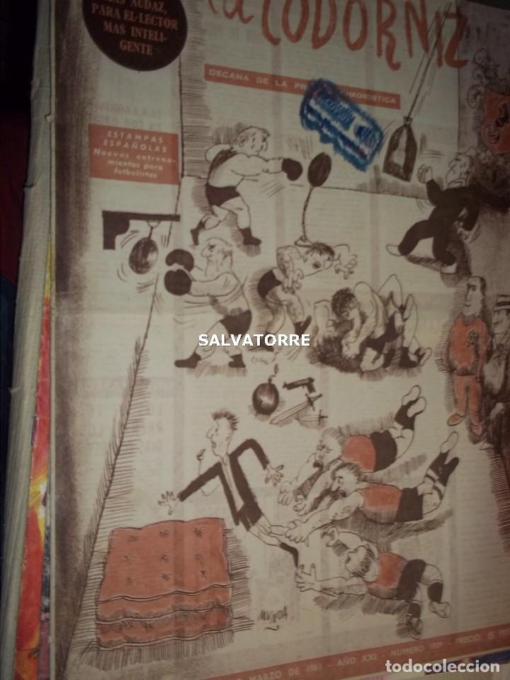 Coleccionismo de Revistas y Peri&oacute;dicos: REVISTA SATIRICA LA CODORNIZ. 19 MARZO DE 1961. 1009
