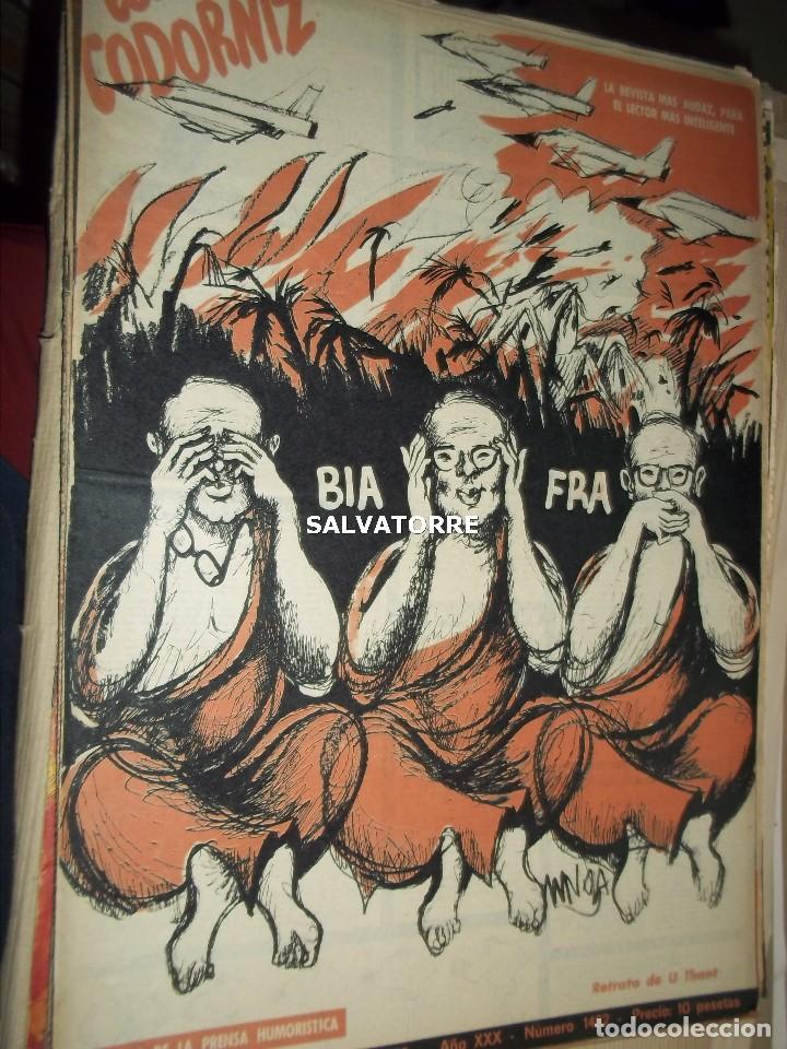 Coleccionismo de Revistas y Peri&oacute;dicos: REVISTA SATIRICA LA CODORNIZ. 12 ABRIL 1970. 1482