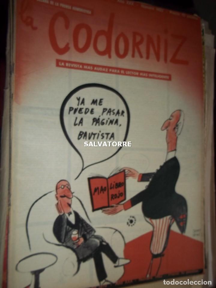 Coleccionismo de Revistas y Peri&oacute;dicos: REVISTA SATIRICA LA CODORNIZ. 28 JUNIO 1970. 1493