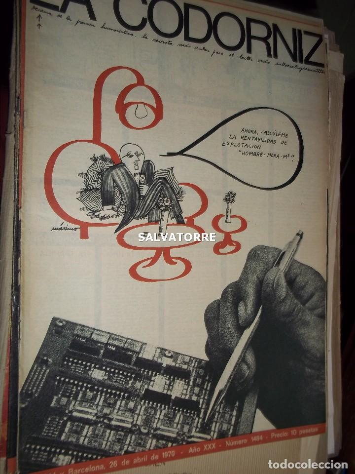 Coleccionismo de Revistas y Peri&oacute;dicos: REVISTA SATIRICA LA CODORNIZ. 26 ABRIL 1970. 1484