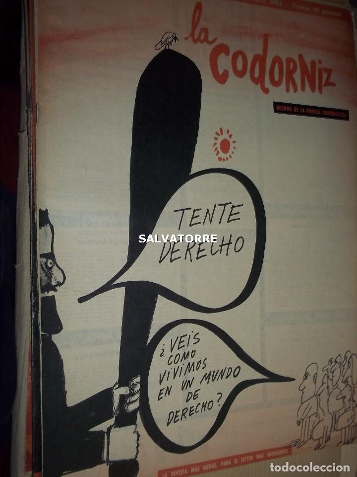 Coleccionismo de Revistas y Peri&oacute;dicos: REVISTA SATIRICA LA CODORNIZ. 19 ABRIL 1970. 1483