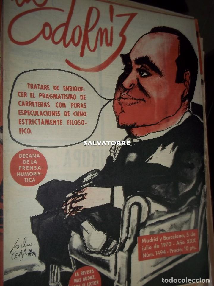 Coleccionismo de Revistas y Peri&oacute;dicos: REVISTA SATIRICA LA CODORNIZ. 5 JULIO 1970. 1494