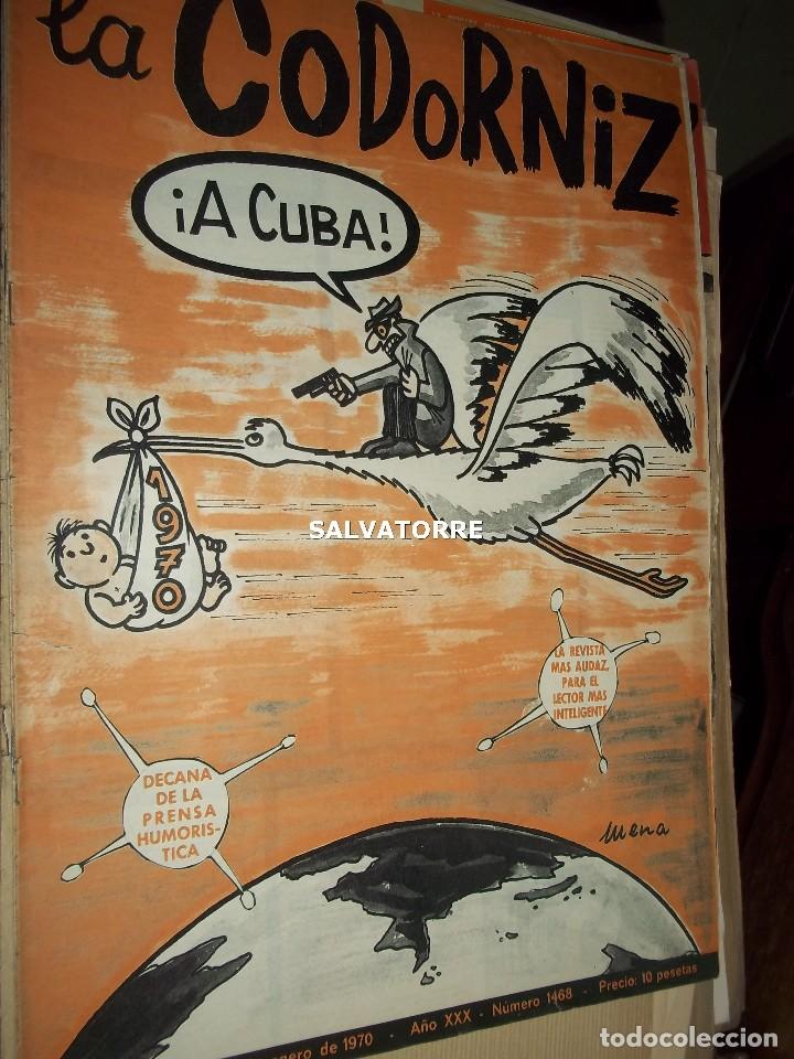 Coleccionismo de Revistas y Peri&oacute;dicos: REVISTA SATIRICA LA CODORNIZ. 4 ENERO 1970. 1468