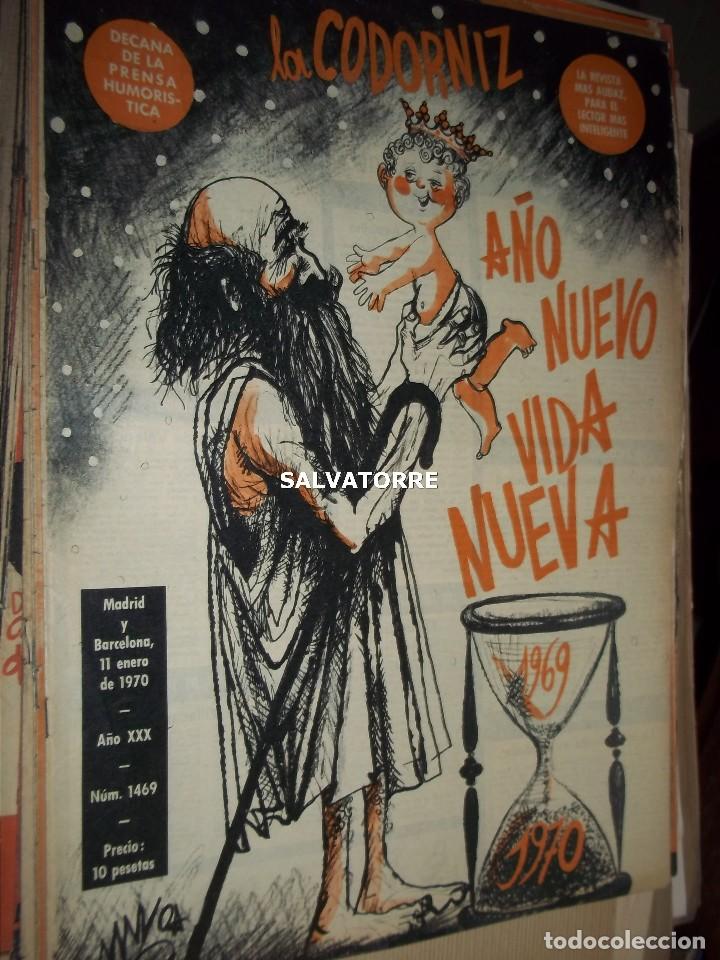 Coleccionismo de Revistas y Peri&oacute;dicos: REVISTA SATIRICA LA CODORNIZ. 11 ENERO 1970. 1469