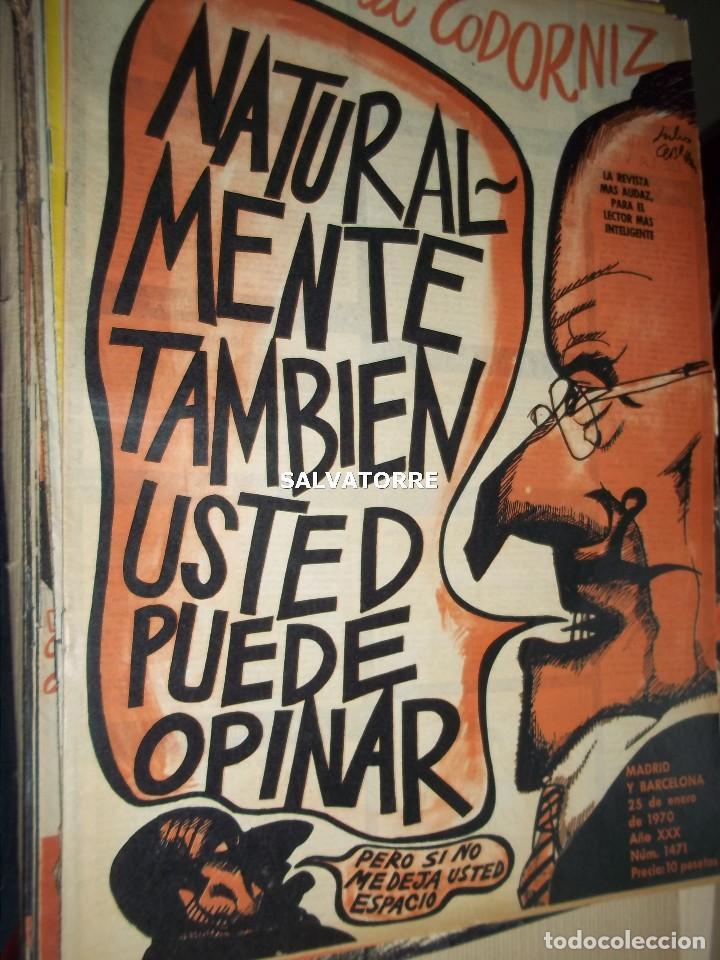 Coleccionismo de Revistas y Peri&oacute;dicos: REVISTA SATIRICA LA CODORNIZ. 25 ENERO 1970. 1471