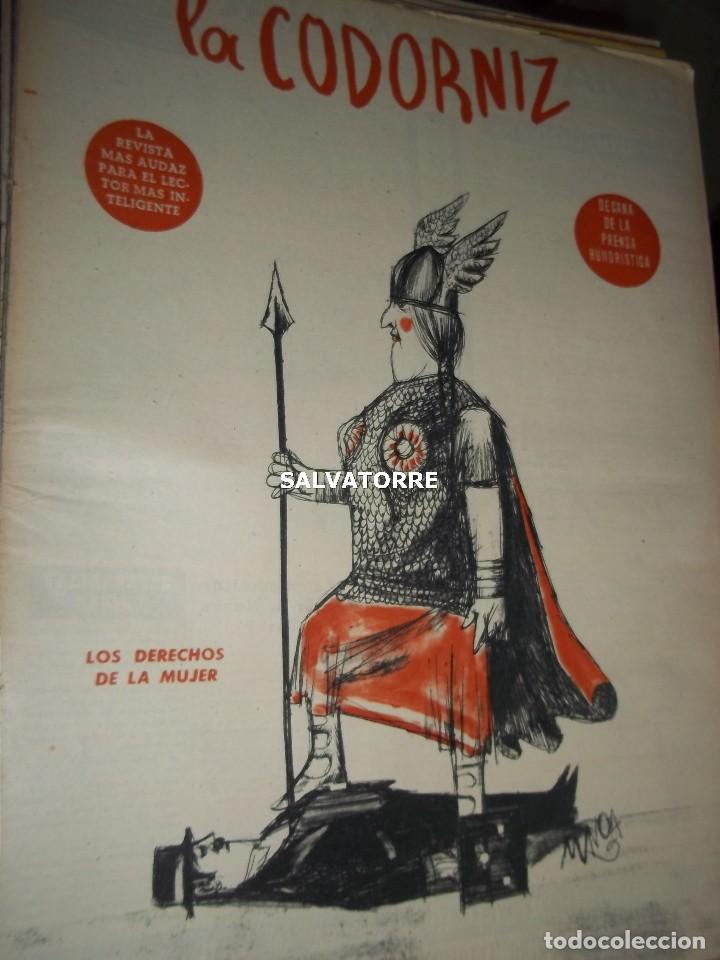 Coleccionismo de Revistas y Peri&oacute;dicos: REVISTA SATIRICA LA CODORNIZ. 26 ABRIL 1964 SIN PLIEGES. 1171