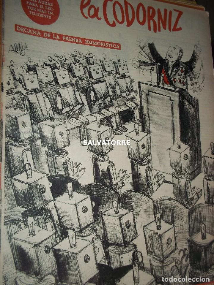 Coleccionismo de Revistas y Peri&oacute;dicos: REVISTA SATIRICA LA CODORNIZ. 16 FEBRERO 1964. SIN PLIEGES. 1161