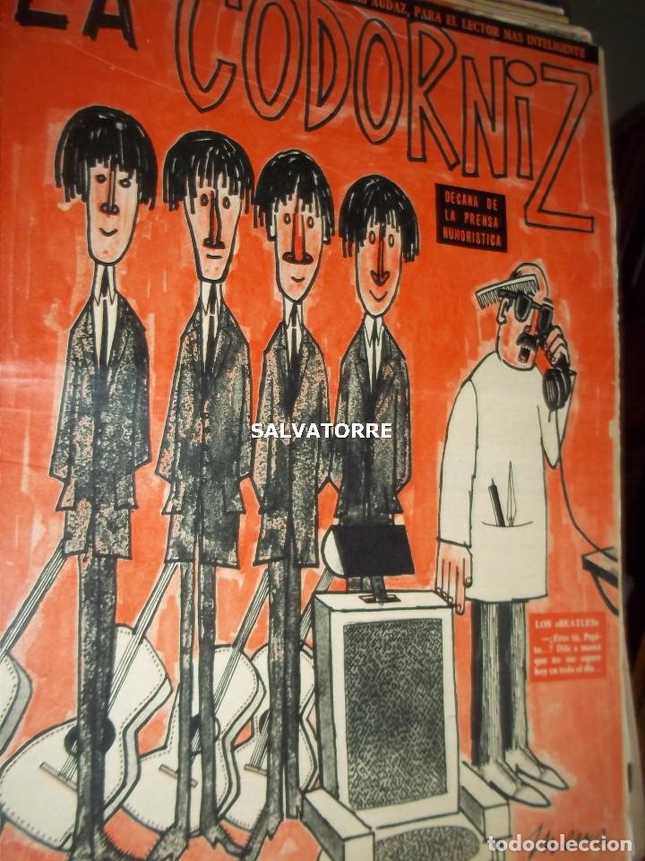 Coleccionismo de Revistas y Peri&oacute;dicos: REVISTA SATIRICA LA CODORNIZ. 17 MAYO 1964. 1174. PORTADA BEATLES. SIN PLIEGES.se envia sin doblar.