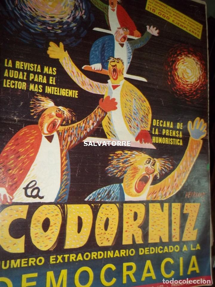 Coleccionismo de Revistas y Peri&oacute;dicos: REVISTA SATIRICA LA CODORNIZ. 3 MAYO 1964. 1172