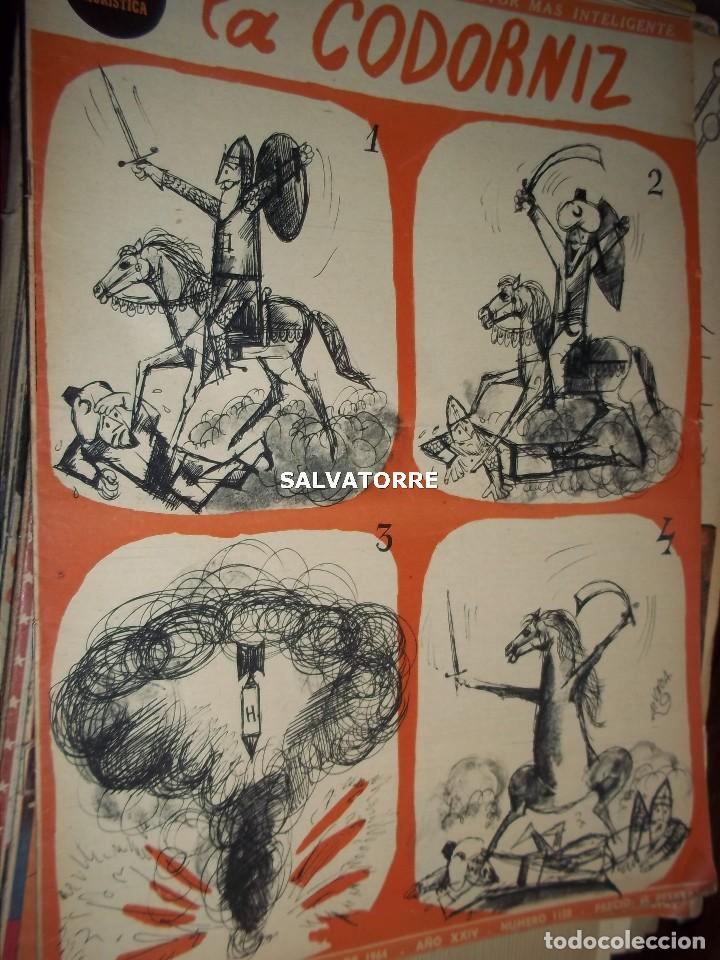 Coleccionismo de Revistas y Peri&oacute;dicos: REVISTA SATIRICA LA CODORNIZ. 26 ENERO 1964. 1158