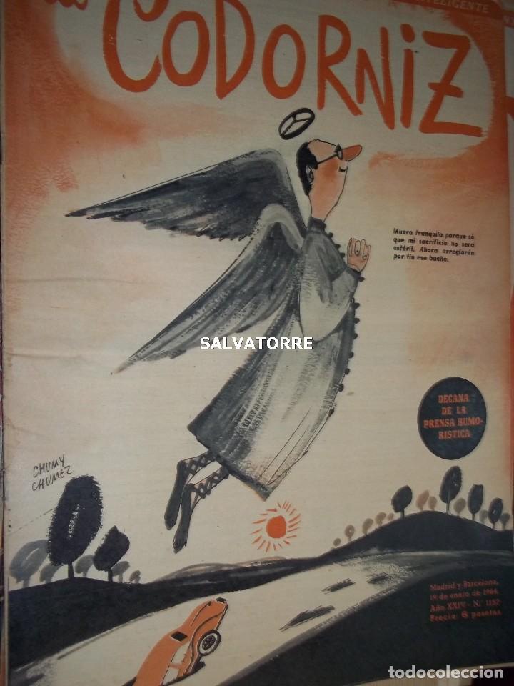 Coleccionismo de Revistas y Peri&oacute;dicos: REVISTA SATIRICA LA CODORNIZ. 19 ENERO 1964. 1157