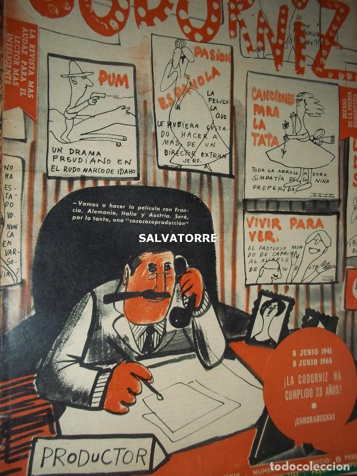Coleccionismo de Revistas y Peri&oacute;dicos: REVISTA SATIRICA LA CODORNIZ. 7 JUNIO 1964. 1177