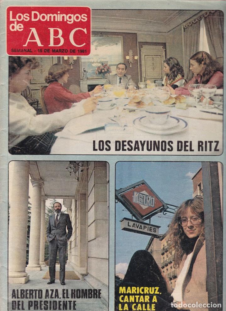 Coleccionismo de revistas y peri&oacute;dicos: LOS DOMINGOS DE ABC - 15 DE MARZO DE 1981