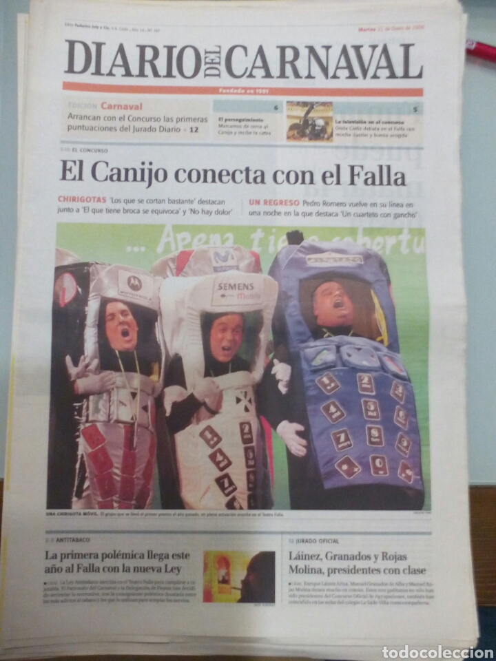 Coleccionismo de Revistas y Peri&oacute;dicos: Diario del Carnaval de C&aacute;diz 2006