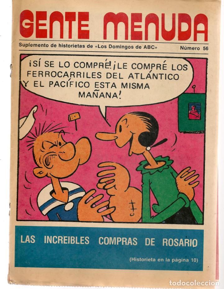 Coleccionismo de Revistas y Peri&oacute;dicos: GENTE MENUDA. N&ordm; 56.   SUPLEMENTO DE HISTORIETAS DE LOS DOMINGOS DE ABC(Z/C3)
