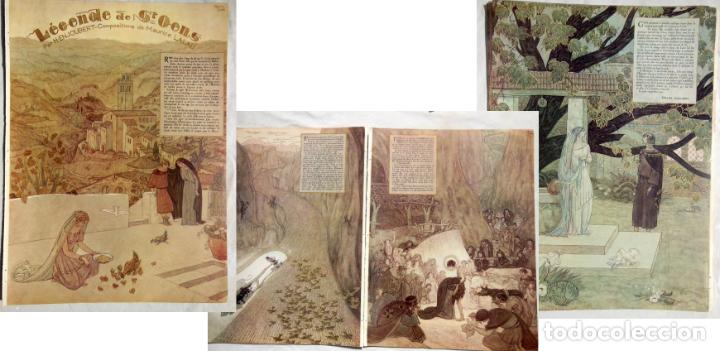 Collezionismo di Riviste e Giornali: LA LEGENDE DE SAINT GENS. H ENJOUBERT (Texte) Maurice LALAU (Compositions) 1934 L'Illustration
