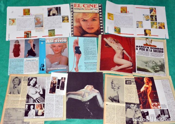Coleccionismo de revistas y peri&oacute;dicos: MARILYN MONROE clippings RECORTES revistas espa&ntilde;olas COVERS magazines.