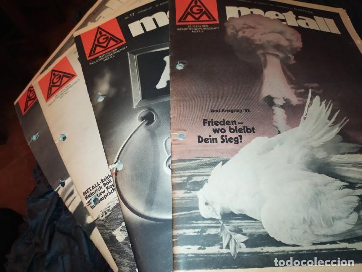 Coleccionismo de Revistas y Peri&oacute;dicos: REVISTAS METALL ZEITUNG DER INDUSTRIEGEWERKSCHAFT METALL FRANKFURT JAHRGANG UNICO 1981