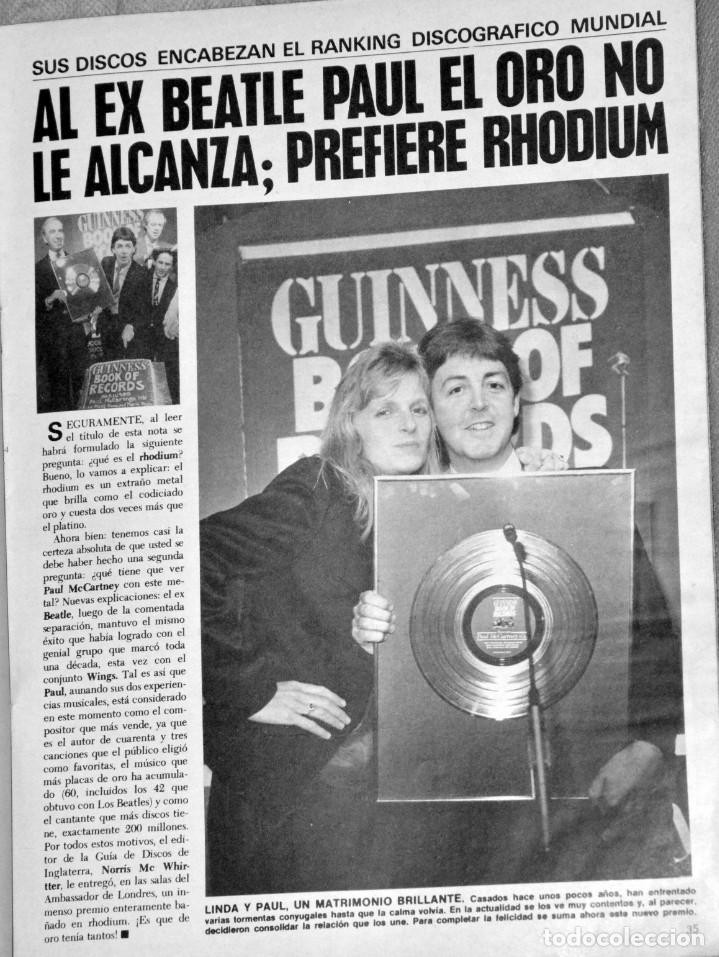 Coleccionismo de revistas y peri&oacute;dicos: PAUL MC CARTNEY THE BEATLES revista ARGENTINA MAGAZINE.