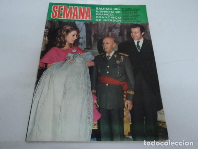 Coleccionismo de Revistas y Peri&oacute;dicos: REVISTA SEMANA DICIEMBRE 1972 BAUTIZO NIETO DE FRANCO ROCIO JURADO JACKIE ONASSIS GRACITA MORALES