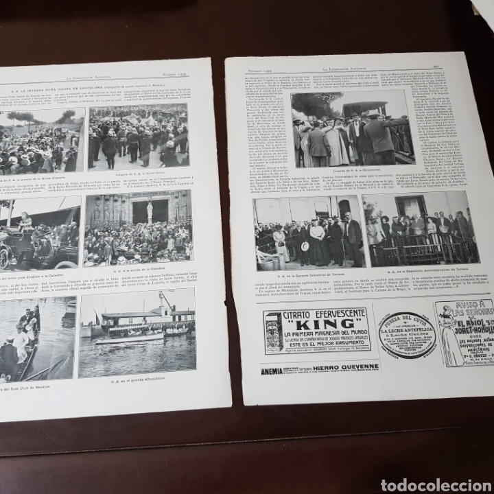 Collection Magazines and Newspapers: LA INFANTA DO&Ntilde;A ISABEL EN BARCELONA 1912