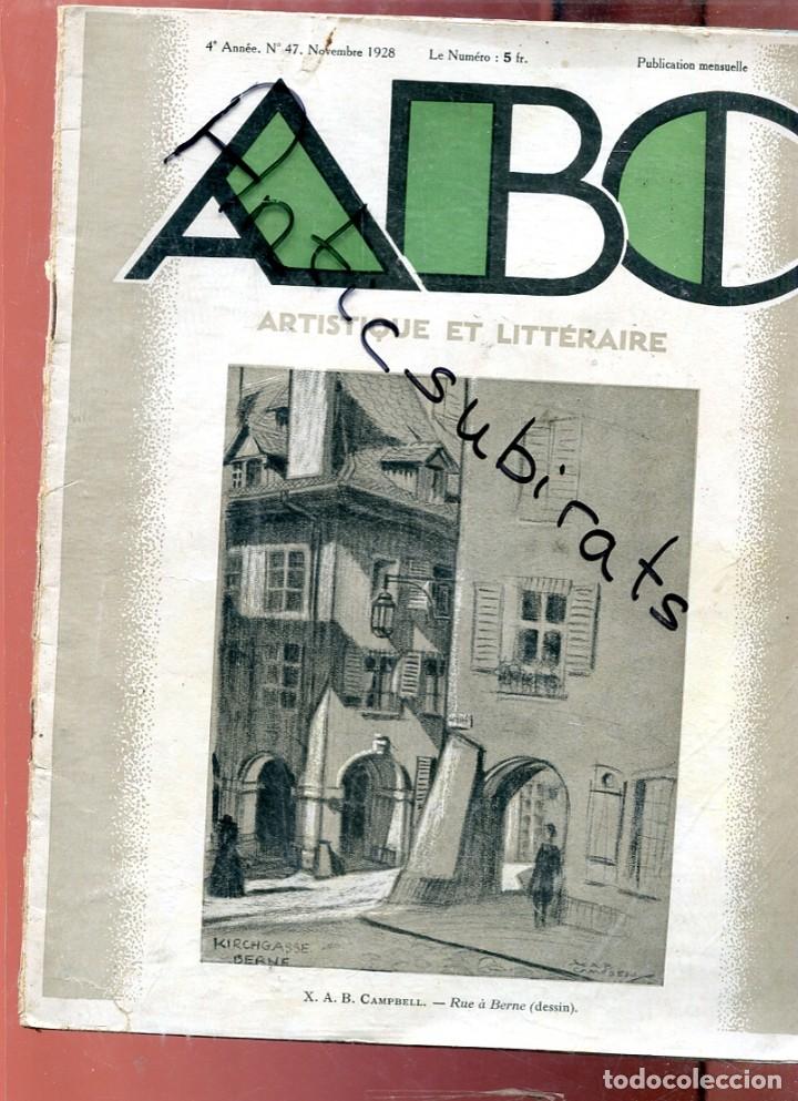 Coleccionismo de Revistas y Peri&oacute;dicos: REVISTA FRANCESA DE ARTE ABC A&Ntilde;O 1928 X. A. B. CAMPBELL  MEISSNER RODIN XAVIER DE MARCILLY  QUIJOTE