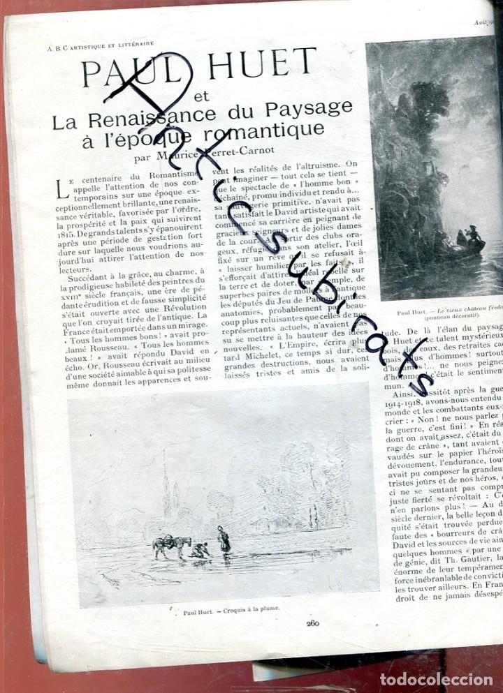 Coleccionismo de Revistas y Peri&oacute;dicos: REVISTA FRANCESA DE ARTE ABC A&Ntilde;O 1929 REMBRANDT PAUL HUET ESCULTURA DE POMPON PAUL-LOUIS COURIER