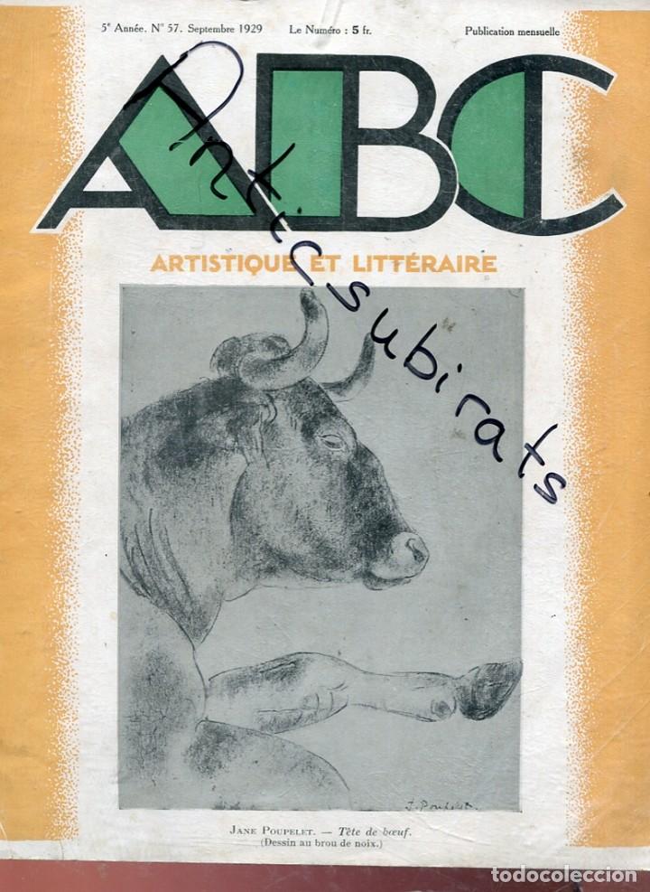 Coleccionismo de Revistas y Peri&oacute;dicos: EVISTA FRANCESA DE ARTE ABC A&Ntilde;O 1929 JANE POUPELET FRANZ WALDRAFF  EMIL ORLIK AUGUSTE GAUL THOMA