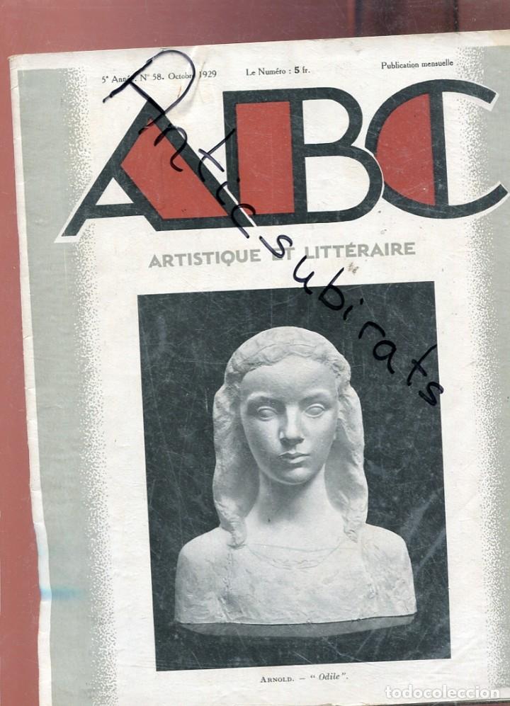 Coleccionismo de Revistas y Peri&oacute;dicos: REVISTA FRANCESA DE ARTE ABC A&Ntilde;O 1929 ARNOLD FRANZ WALDRAFF EDGAR ALAN POE