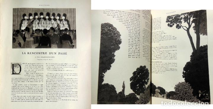 Collezionismo di Riviste e Giornali: LA RENCONTRE D'UN PASS&Eacute;. DELARUE-MARDRUS Lucie (texte) MARTY Andr&eacute; (compositions) 1927 L'Illustratio