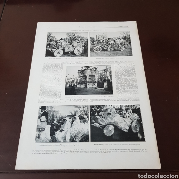 Collezionismo di Riviste e Giornali: EL CARNAVAL EN MADRID A&Ntilde;O 1913 - 38 CM X 28 CM