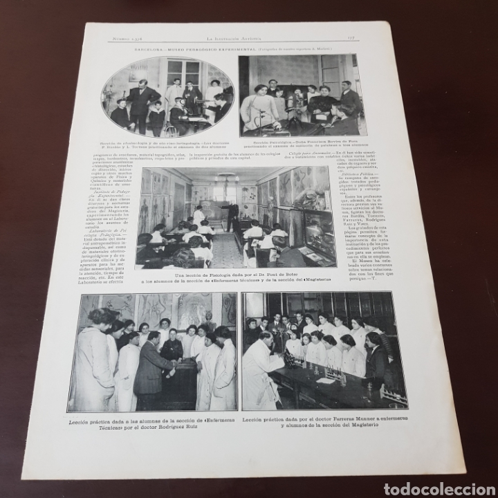 Collezionismo di Riviste e Giornali: A&Ntilde;O 1912 BARCELONA MUESEO PEDAGOJICO EXPERIMENTAL
