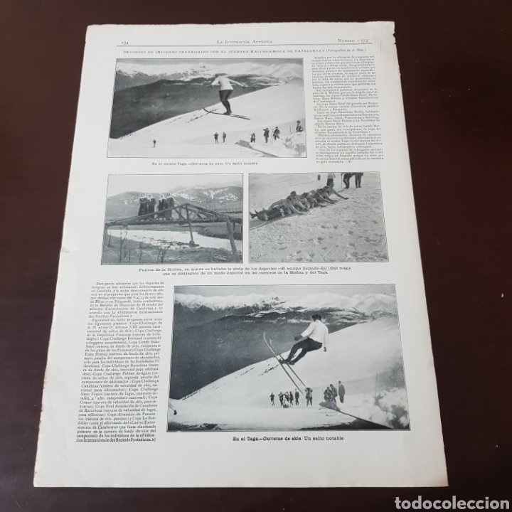 Collezionismo di Riviste e Giornali: A&Ntilde;O 1912 DEPORTES DE INVIERNO ORGANIZADOS POR EL CENTRE EXCURSIONISTA DE CATALUNYA