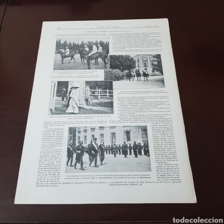 Collezionismo di Riviste e Giornali: A&Ntilde;O 1912 LA CORTE EN LA GRANJA ( SEGOVIA )