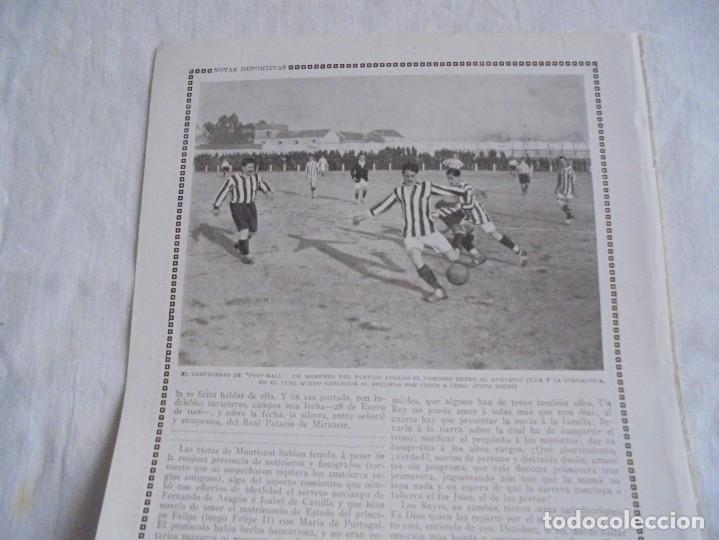 Collezionismo di Riviste e Giornali: CAMPEONATO DE FUTBOL LA GIMNASTICA-EL ATHLETIC CLUB . HOJA BLANCO Y NEGRO 1915