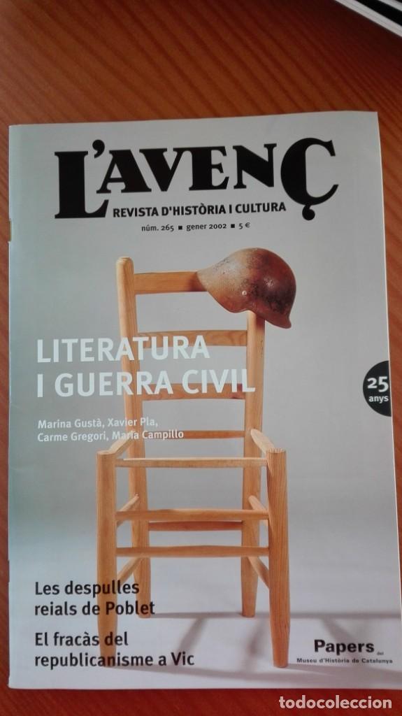 Sammeln von Zeitschriften und Zeitungen: Revista Aven&ccedil; n&ordm; 265 Gener  2002 Literatura i guerra civil / Despulles reials a Poblet