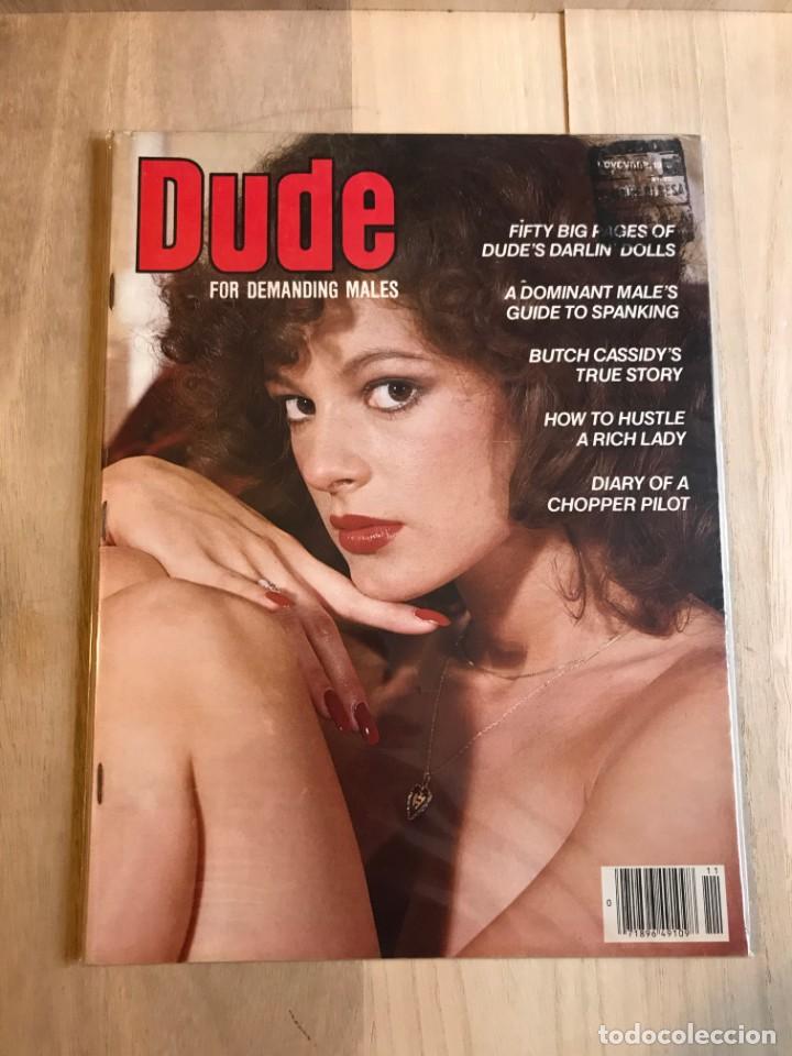 Coleccionismo de revistas y peri&oacute;dicos: Dude Vol.20 No.6 Roberta Pedon Felice DuBois Trish Dimples Cindy Nichol Poster Erotic Magazine