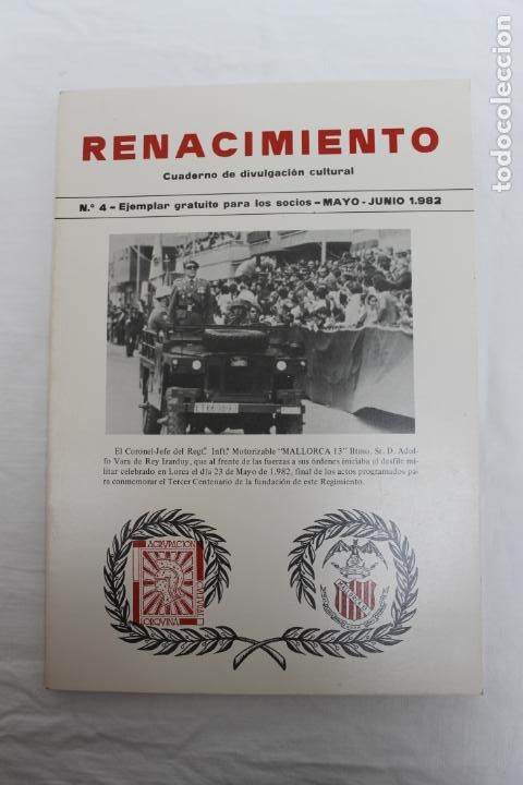 Coleccionismo de Revistas y Peri&oacute;dicos: REVISTA RENACIMIENTO N&ordm; 4  LORCA 1982, ILUSTRADA