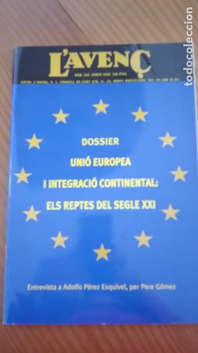 Collectionnisme de Revues et Journaux: Revista Aven&ccedil; n&ordm; 232 Gener 1999 Uni&oacute; Europea i integraci&oacute; continental/ A. P&eacute;rez Esquivel, entrevista