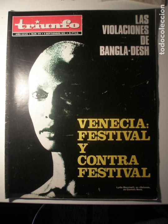 Collezionismo di Riviste e Giornali: Triunfo N&ordm; 519 09/09/72