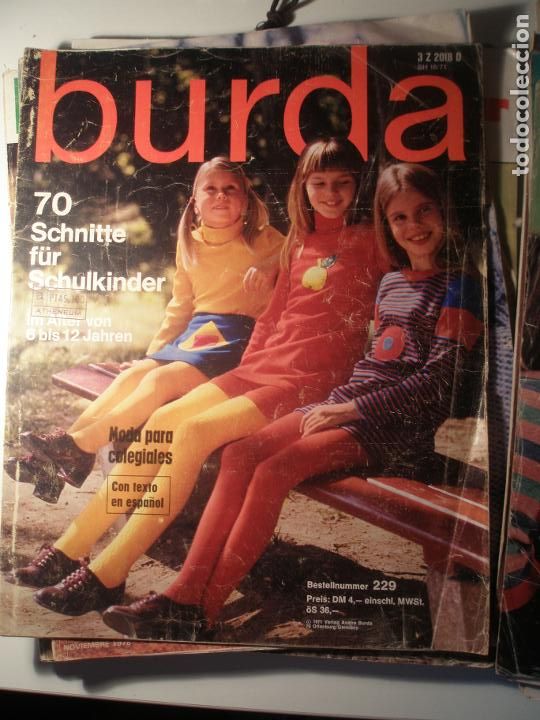 Sammeln von Zeitschriften und Zeitungen: Burda  1971  Revista Burda. En alem&aacute;n.