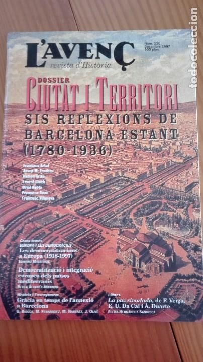 Collezionismo di Riviste e Giornali: Revista Aven&ccedil; n&ordm; 220 Desembre 1997 Ciutat territori Barcelona 1780-1936/ Democracia a Europa