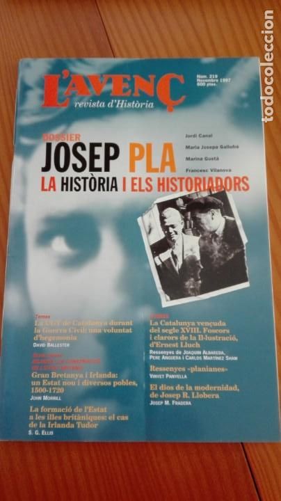 Coleccionismo de Revistas y Peri&oacute;dicos: Revista Aven&ccedil; n&ordm; 219 Novembre 1997 Josep Pla / La UGT / Irlanda