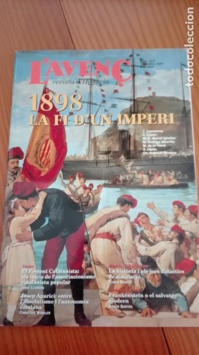 Collezionismo di Riviste e Giornali: Revista Aven&ccedil; n&ordm; 217 Setembre 1997 1898 fi imperi / El foment catalanista / Josep Aparici