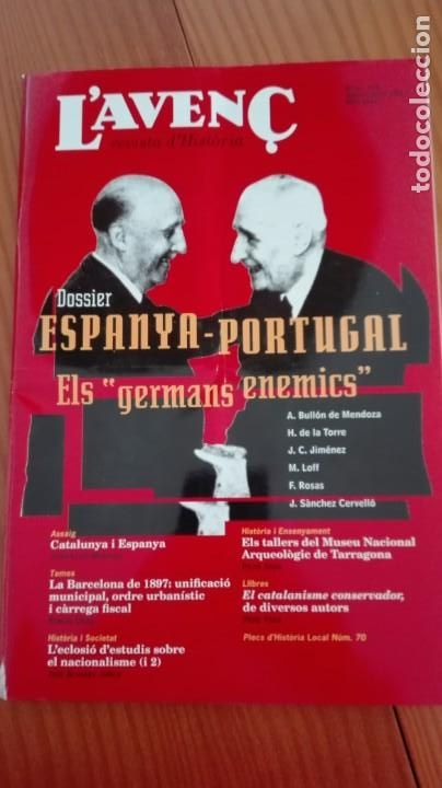 Collezionismo di Riviste e Giornali: Revista Aven&ccedil; n&ordm; 216 Juliol 1997 Espanya-Portugal els germans en&egrave;mics / Barcelona 1897