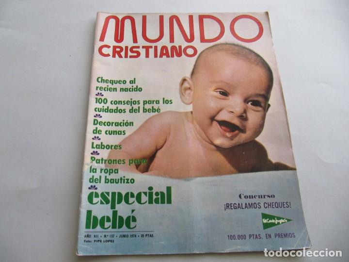 Coleccionismo de Revistas y Peri&oacute;dicos: REVISTA MUNDO CRISTIANO JUNIO 1974 PROCESO A JESUS MONICA RANDALL EL CASERIO CICLISMO JERUSALEN