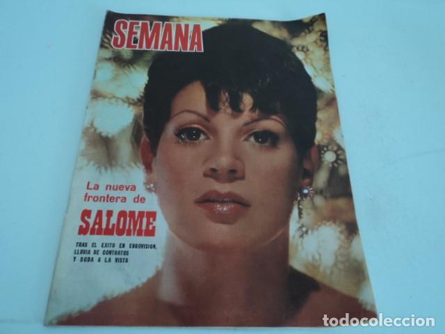 Coleccionismo de Revistas y Peri&oacute;dicos: REVISTA SEMANA ABRIL 1969 SALOME EUROVISION VIRNA LISI MARISA PAREDES SHEILA CLAUDIA CARDINALE
