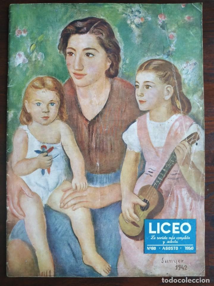 Coleccionismo de Revistas y Peri&oacute;dicos: Liceo revista del gran mundo n 60 Agosto 1960 Revista de las tendencias art&iacute;sticas y sociales de BCN
