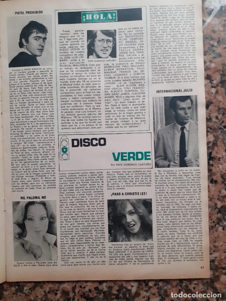 Coleccionismo de Revistas y Peri&oacute;dicos: PALOMA SAN BASILIO PATXI ANDION JULIO IGLESIAS CHRISTIE LEE