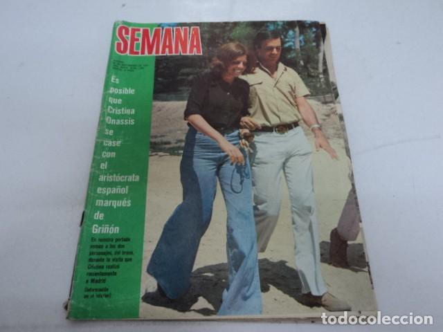 Coleccionismo de Revistas y Peri&oacute;dicos: REVISTA SEMANA SEPTIEMBRE 1973 CRISTINA ONASSIS LIZ TAYLOR CARMEN SEVILLA TERESA RABAL